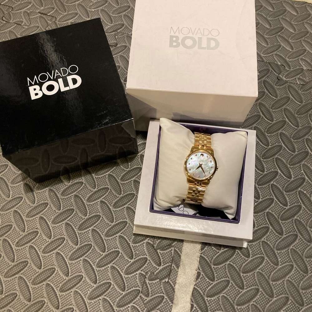 NWT Movado Gold women’s watch